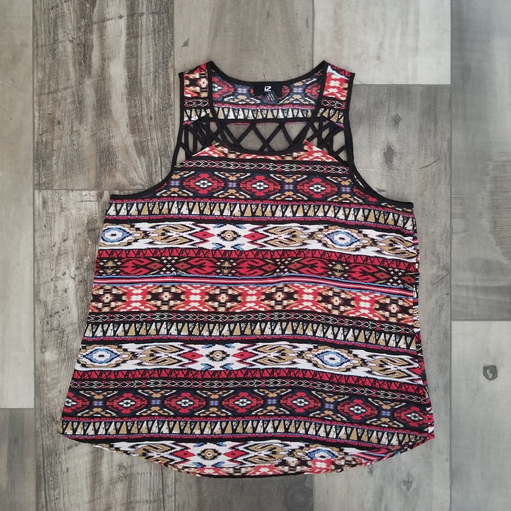 Aztec Print Tank Top